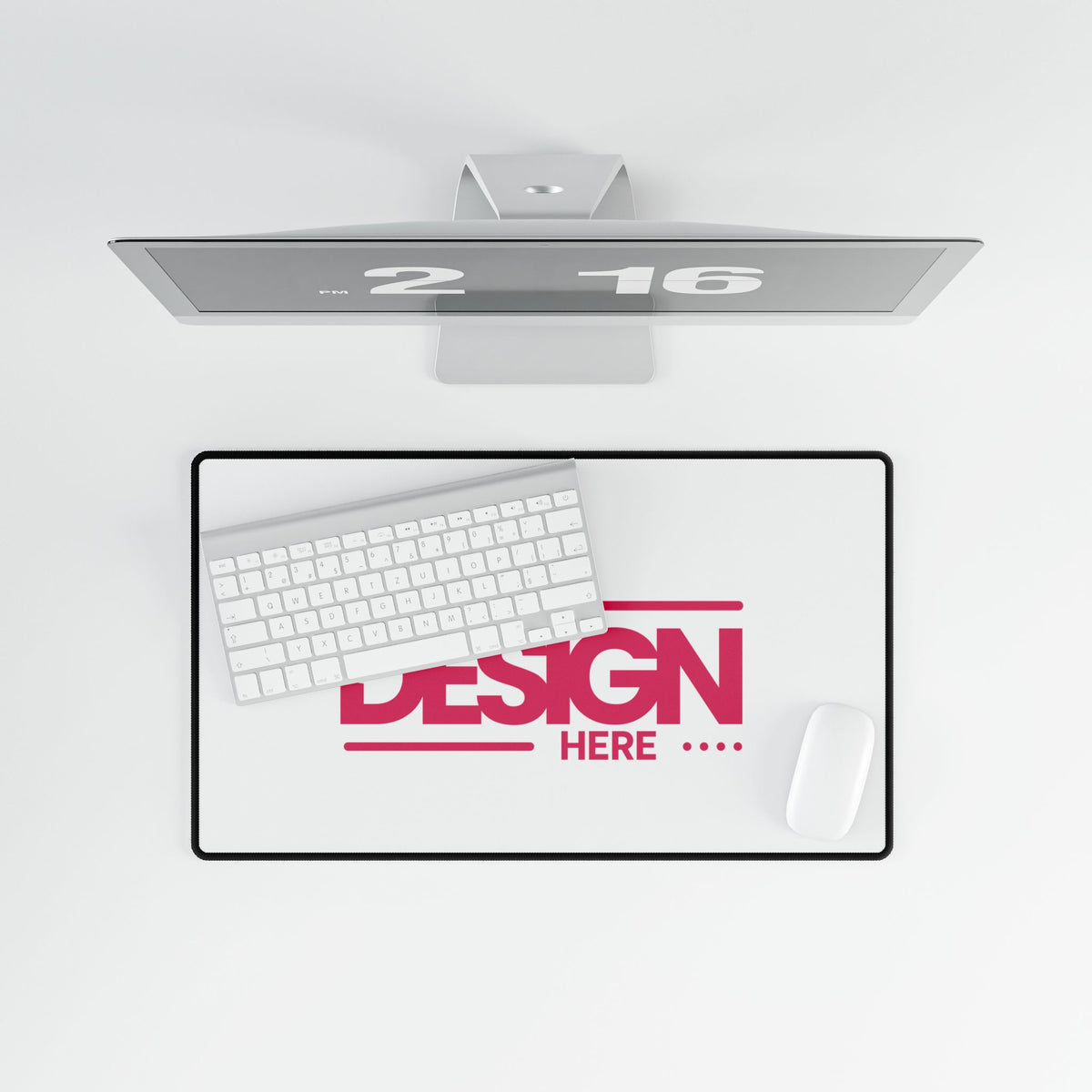 Custom Desk Mat – Personalized Large Mouse Pad with Anti-Fray Edges, Smooth Surface & Non-Slip Rubber Base for Office or Gaming Setup