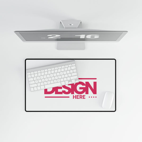 Custom Desk Mat – Personalized Large Mouse Pad with Anti-Fray Edges, Smooth Surface & Non-Slip Rubber Base for Office or Gaming Setup