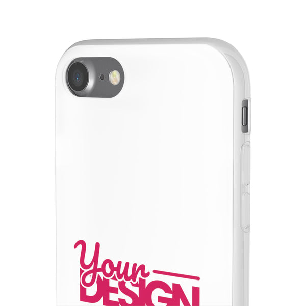 Customizable Flexi Phone Case – Personalize Your Design with Name or Photo, Flexible Protective Cover for iPhone