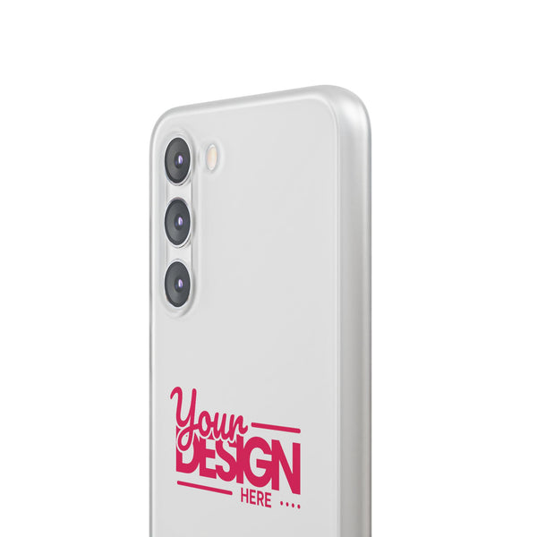 Customizable Flexi Phone Case – Personalize Your Design with Name or Photo, Flexible Protective Cover for Samsung Phones