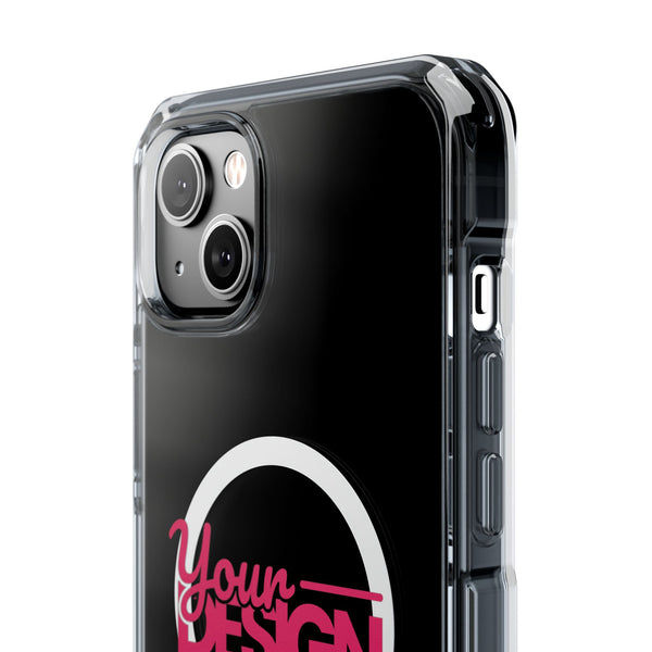 Magnetic Clear Phone Case – Custom ‘Your Design Here’ MagSafe-Compatible Impact-Resistant Cover for iPhone