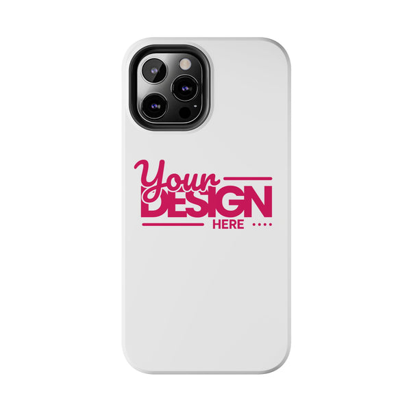 Personalized Tough Phone Case – Custom Name or Photo Protective Cover, Shock-Absorbent Durable Case for iPhone, Unique Gift Idea