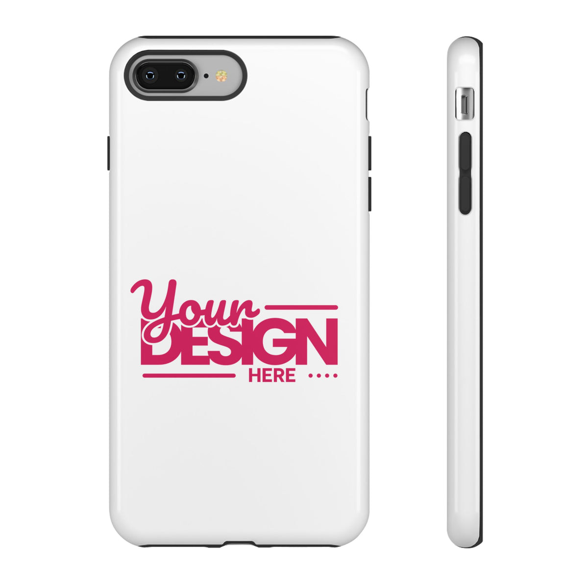 Customizable Tough Phone Case – Personalized Protective Cover with Name or Photo, Shockproof Case for iPhone & Samsung, Durable Gift Idea
