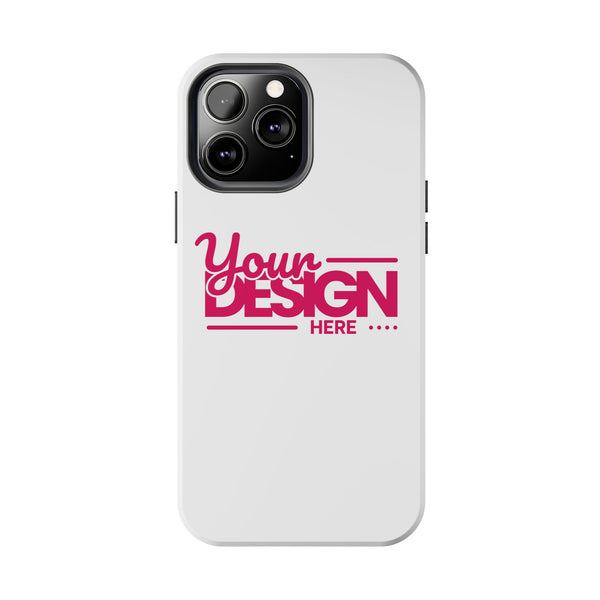 Personalized Tough Phone Case – Custom Name or Photo Protective Cover, Shock-Absorbent Durable Case for iPhone, Unique Gift Idea