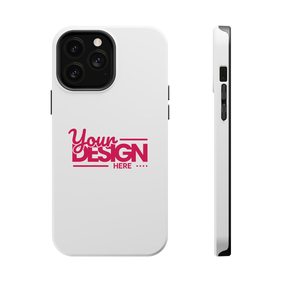 Durable Custom Magnetic Phone Case – Personalized Name or Photo Design, Shockproof Protective Cover for iPhone