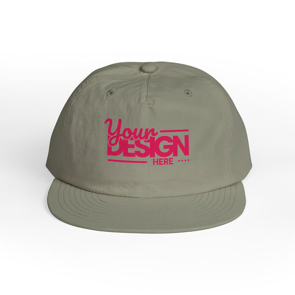 Custom Surf Cap – Lightweight Quick-Dry Recycled Nylon Snapback, Personalized Beach Hat with Breathable Mesh & Relaxed Fi
