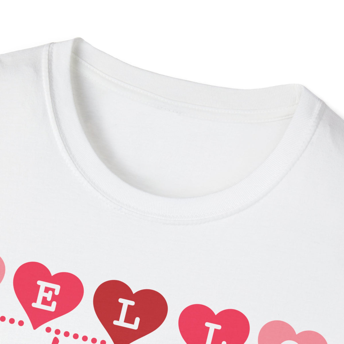 Greeting Valentine T-Shirt - Love Shirt - Heart Graphic Valentine's Tee