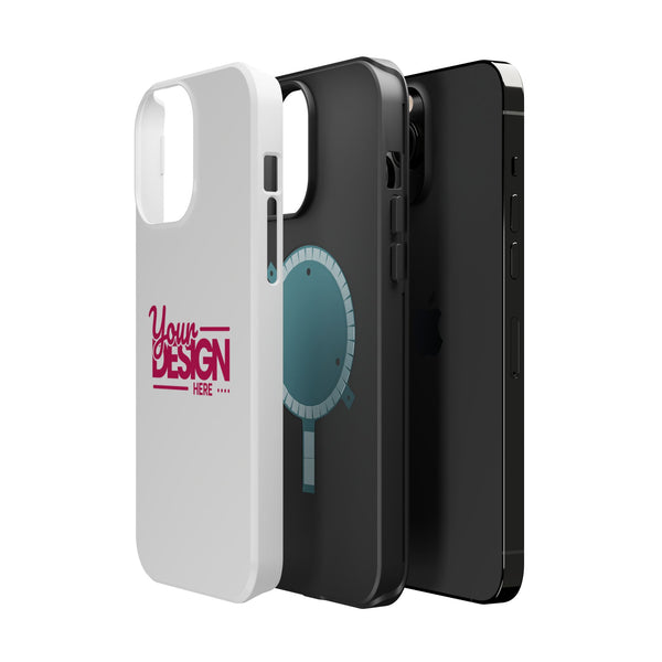 Durable Custom Magnetic Phone Case – Personalized Name or Photo Design, Shockproof Protective Cover for iPhone