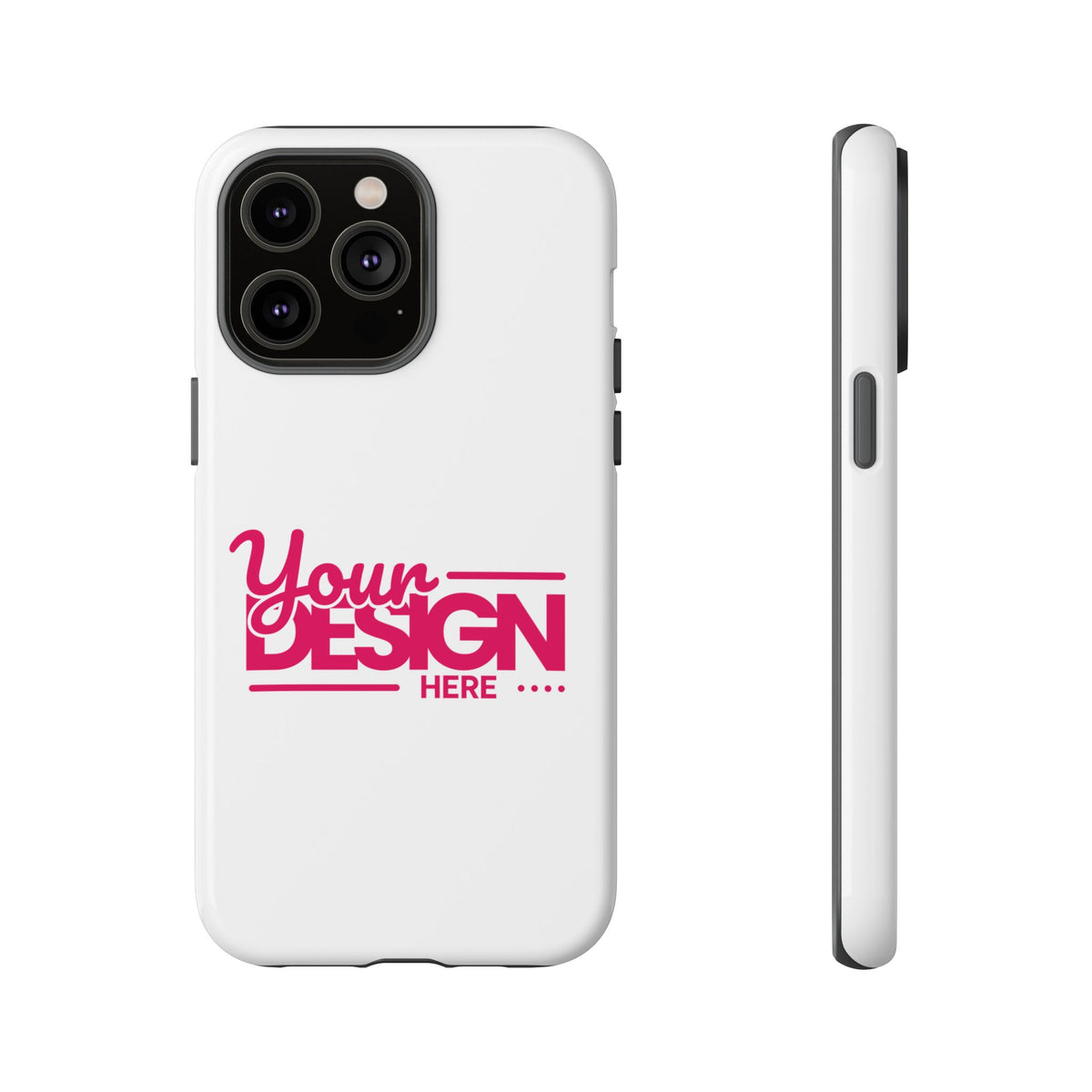Customizable Tough Phone Case – Personalized Protective Cover with Name or Photo, Shockproof Case for iPhone & Samsung, Durable Gift Idea