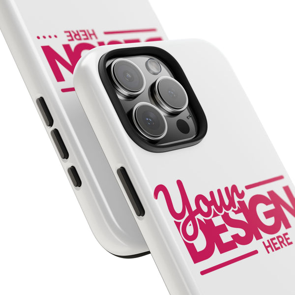 Personalized Tough Phone Case – Custom Name or Photo Protective Cover, Shock-Absorbent Durable Case for iPhone, Unique Gift Idea