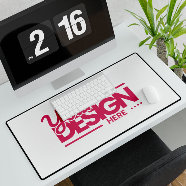 Custom Desk Mat – Personalized Large Mouse Pad with Anti-Fray Edges, Smooth Surface & Non-Slip Rubber Base for Office or Gaming Setup
