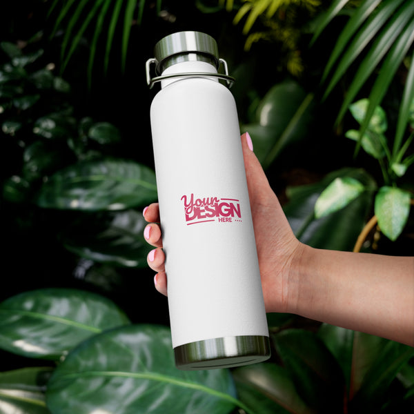 Copper Insulated Water Bottle, Stylish Travel Mug, Eco-Friendly Drinkware, Perfect Gift for Nature Lovers, Summer Hydration Essentials