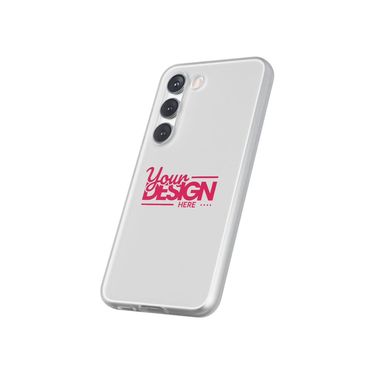 Customizable Flexi Phone Case – Personalize Your Design with Name or Photo, Flexible Protective Cover for Samsung Phones