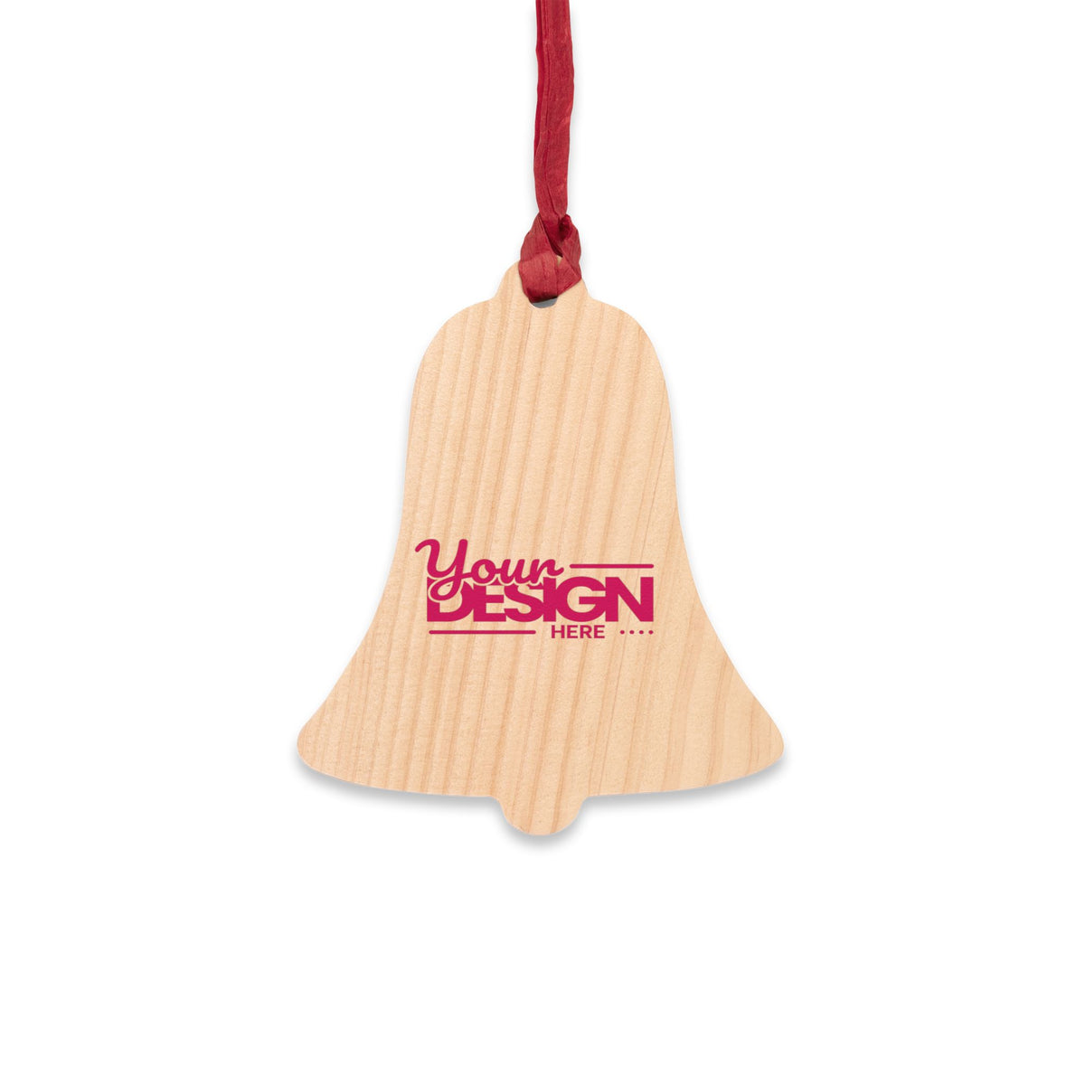 Custom Wooden Christmas Ornaments Personalized Holiday Decor Rustic by Printify