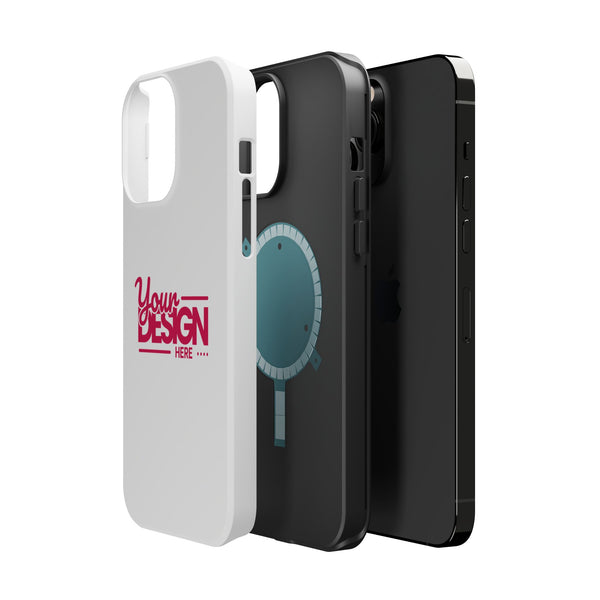 Durable Custom Magnetic Phone Case – Personalized Name or Photo Design, Shockproof Protective Cover for iPhone