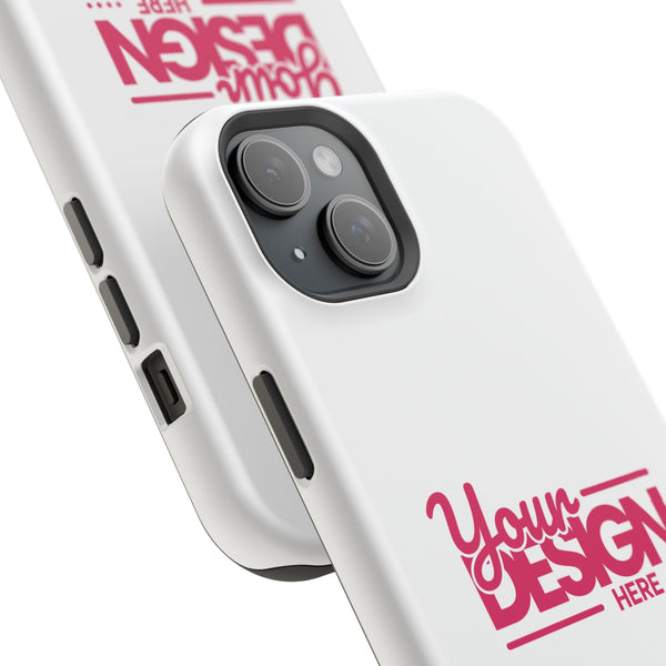 Durable Custom Magnetic Phone Case – Personalized Name or Photo Design, Shockproof Protective Cover for iPhone