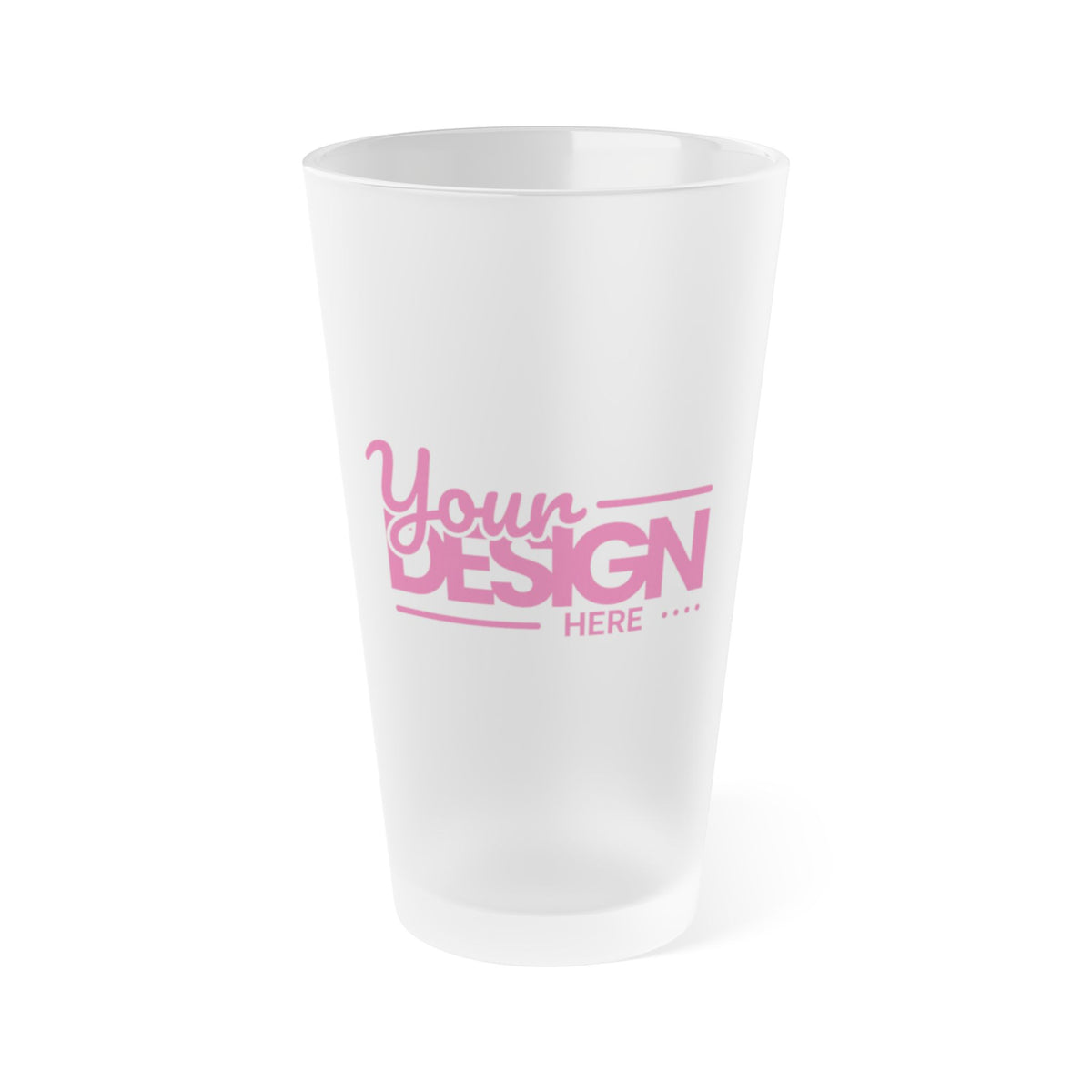 Personalized Frosted Pint Glass, Custom Drinkware for Parties, Unique Gift for Beer Lovers, Birthday, Wedding, Housewarming