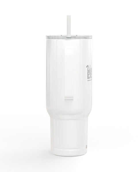40 Oz Engraved Insulated Tumbler With Lid And Handle Custom Travel Mug