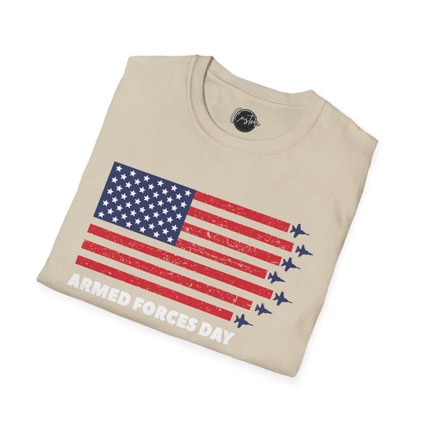 4th July Armed Forces - 4th of July shirt, USA flag shirt, Red white blue tee, Patriotic - t-shirt, American pride tee