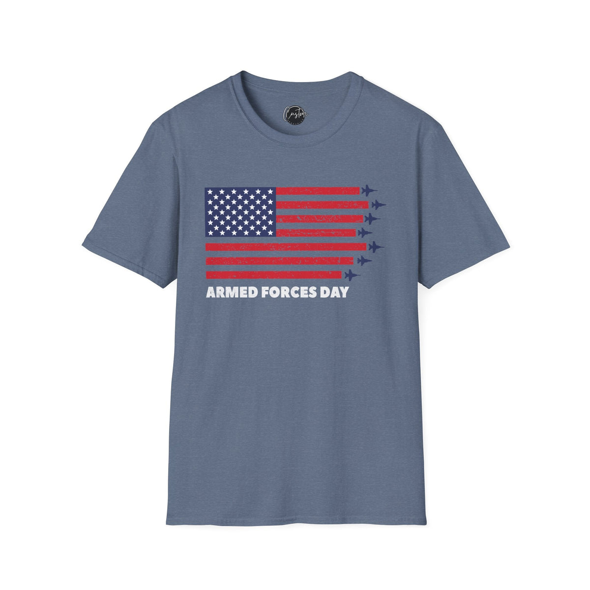 4th July Armed Forces - 4th of July shirt, USA flag shirt, Red white blue tee, Patriotic - t-shirt, American pride tee