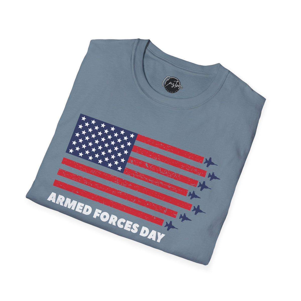 4th July Armed Forces - 4th of July shirt, USA flag shirt, Red white blue tee, Patriotic - t-shirt, American pride tee