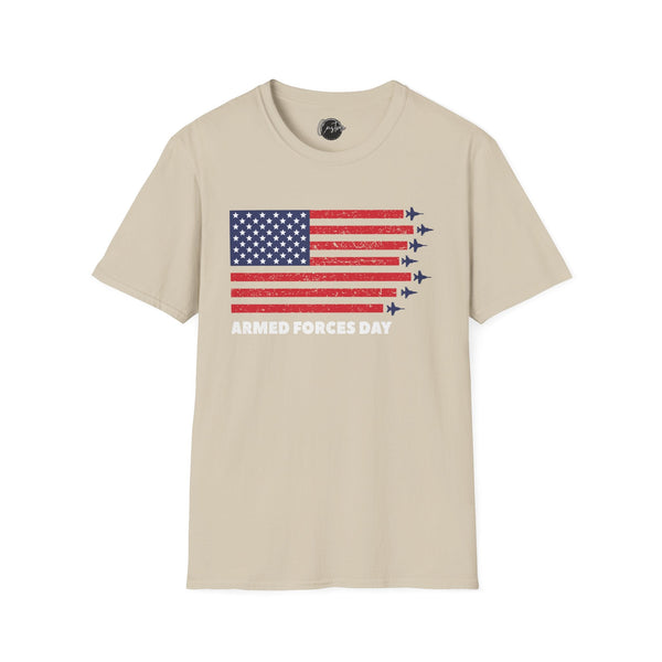 4th July Armed Forces - 4th of July shirt, USA flag shirt, Red white blue tee, Patriotic - t-shirt, American pride tee