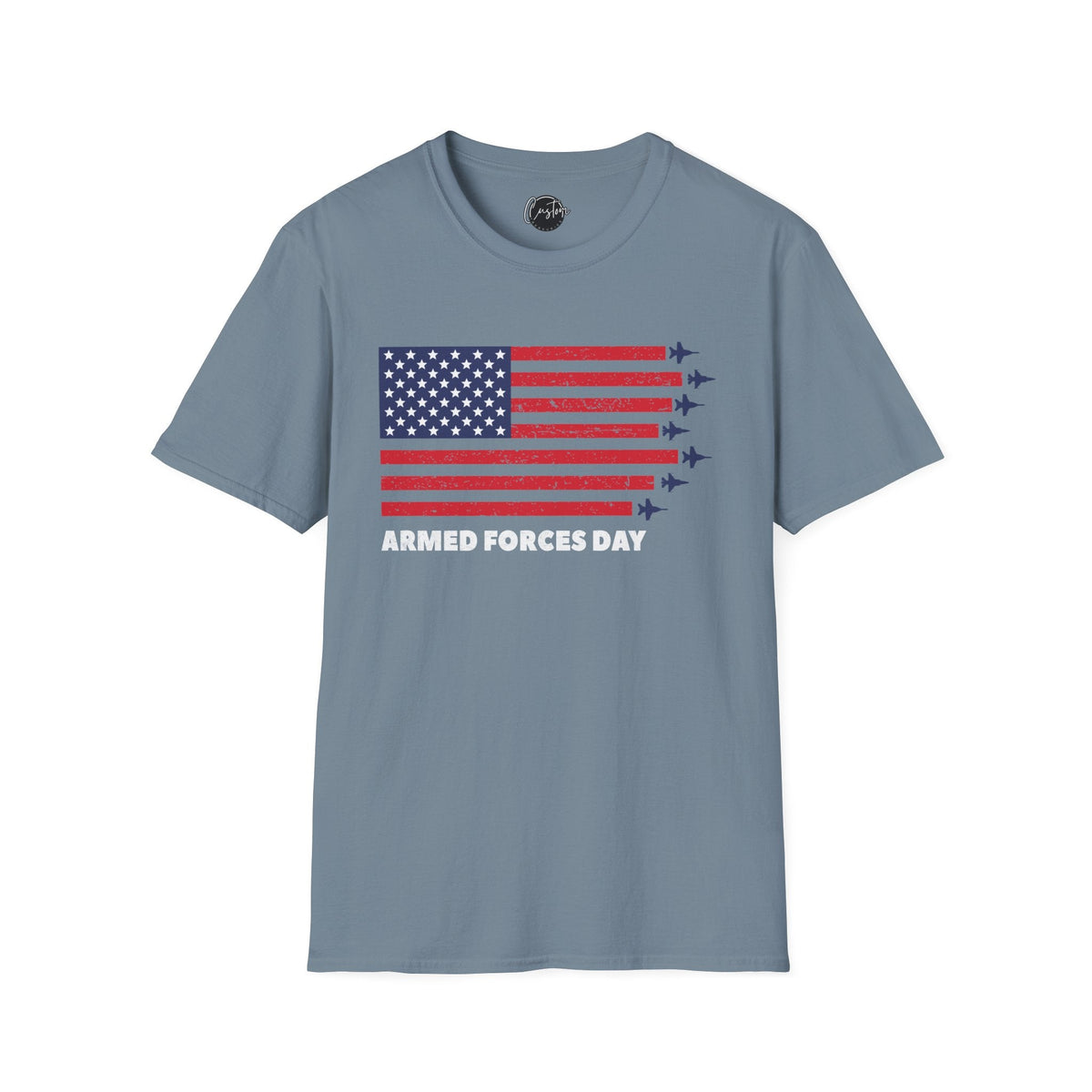 4th July Armed Forces - 4th of July shirt, USA flag shirt, Red white blue tee, Patriotic - t-shirt, American pride tee