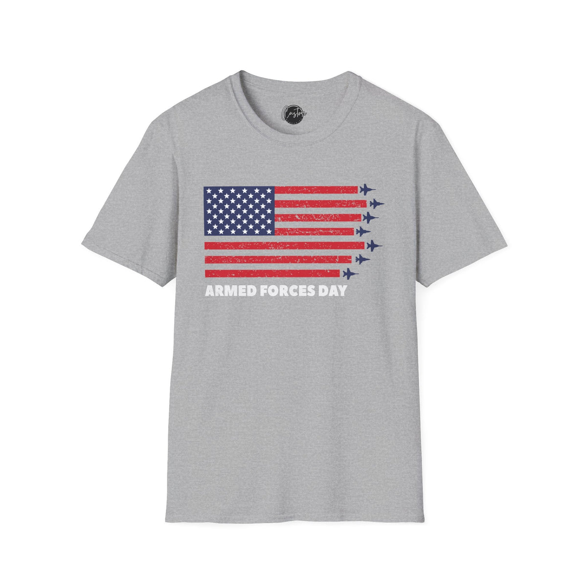 4th July Armed Forces - 4th of July shirt, USA flag shirt, Red white blue tee, Patriotic - t-shirt, American pride tee