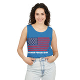 4th July Armed Forces Unisex Garment-Dyed Tank Top