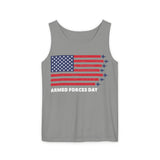 4th July Armed Forces Unisex Garment-Dyed Tank Top