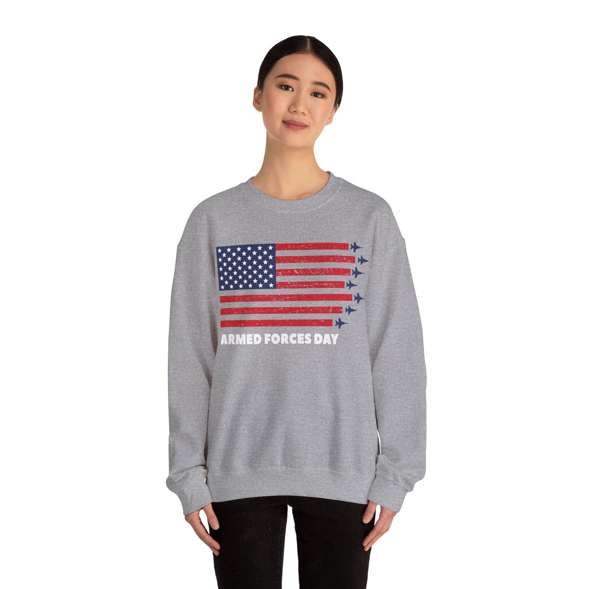 4th July Armed Forces Unisex Heavy Blend™ Crewneck Sweatshirt