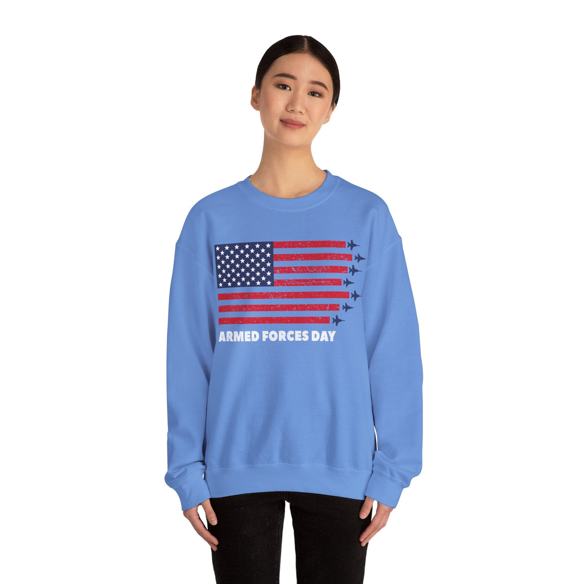 4th July Armed Forces Unisex Heavy Blend™ Crewneck Sweatshirt