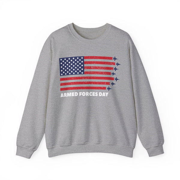 4th July Armed Forces Unisex Heavy Blend™ Crewneck Sweatshirt