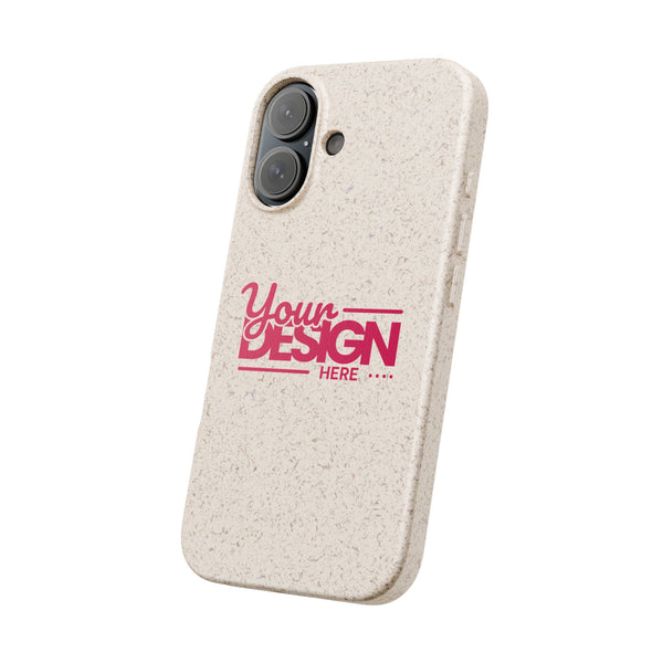 Biodegradable Phone Case – Eco-Friendly Custom Design Cover, Personalized Sustainable Protective Case for iPhone