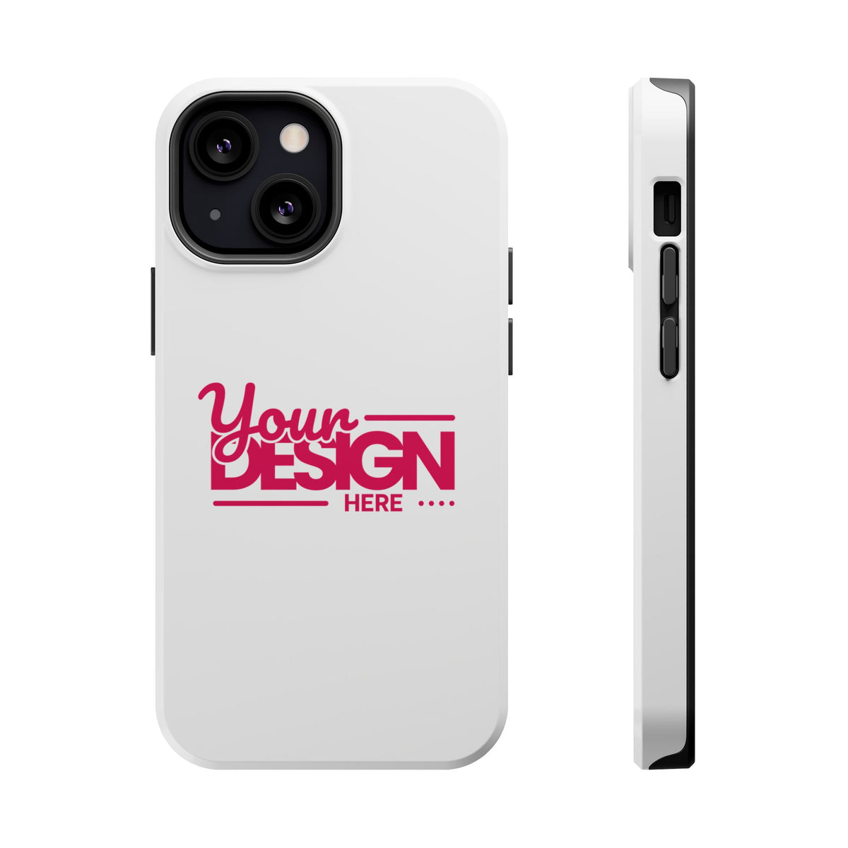 Durable Custom Magnetic Phone Case – Personalized Name or Photo Design, Shockproof Protective Cover for iPhone