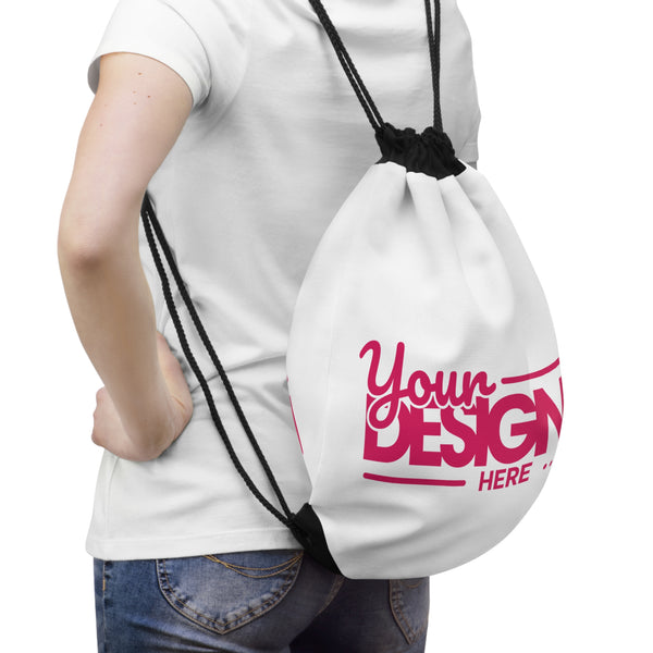 Custom Drawstring Bag – Personalized Gym Sack with Your Design, Lightweight Sports & Travel Backpack for Kids & Adults