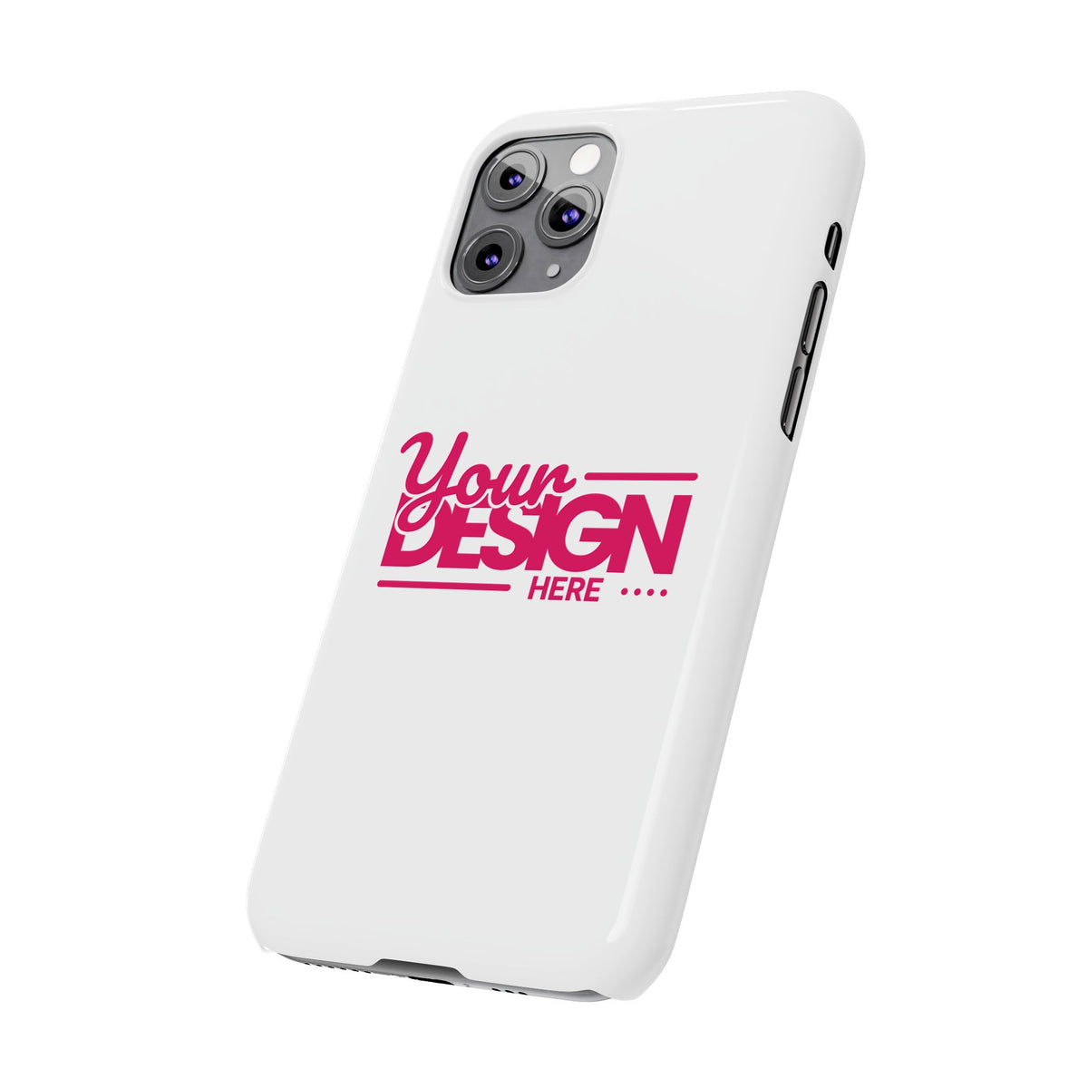 Customizable Slim Phone Case – Personalize Your Design with Name or Photo, Lightweight Protective Cover for iPhone
