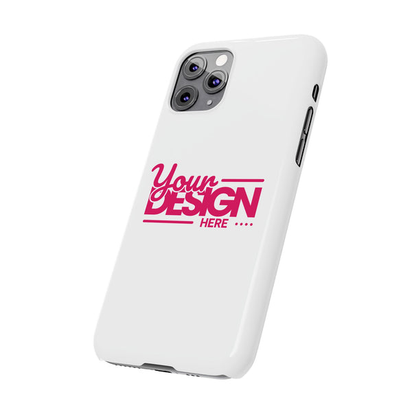 Customizable Slim Phone Case – Personalize Your Design with Name or Photo, Lightweight Protective Cover for iPhone