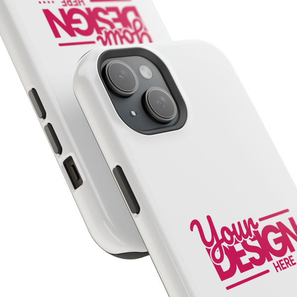 Durable Custom Magnetic Phone Case – Personalized Name or Photo Design, Shockproof Protective Cover for iPhone