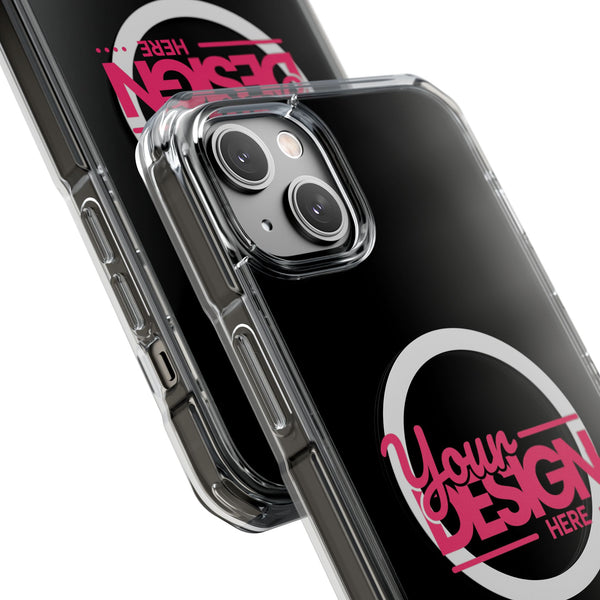 Magnetic Clear Phone Case – Custom ‘Your Design Here’ MagSafe-Compatible Impact-Resistant Cover for iPhone