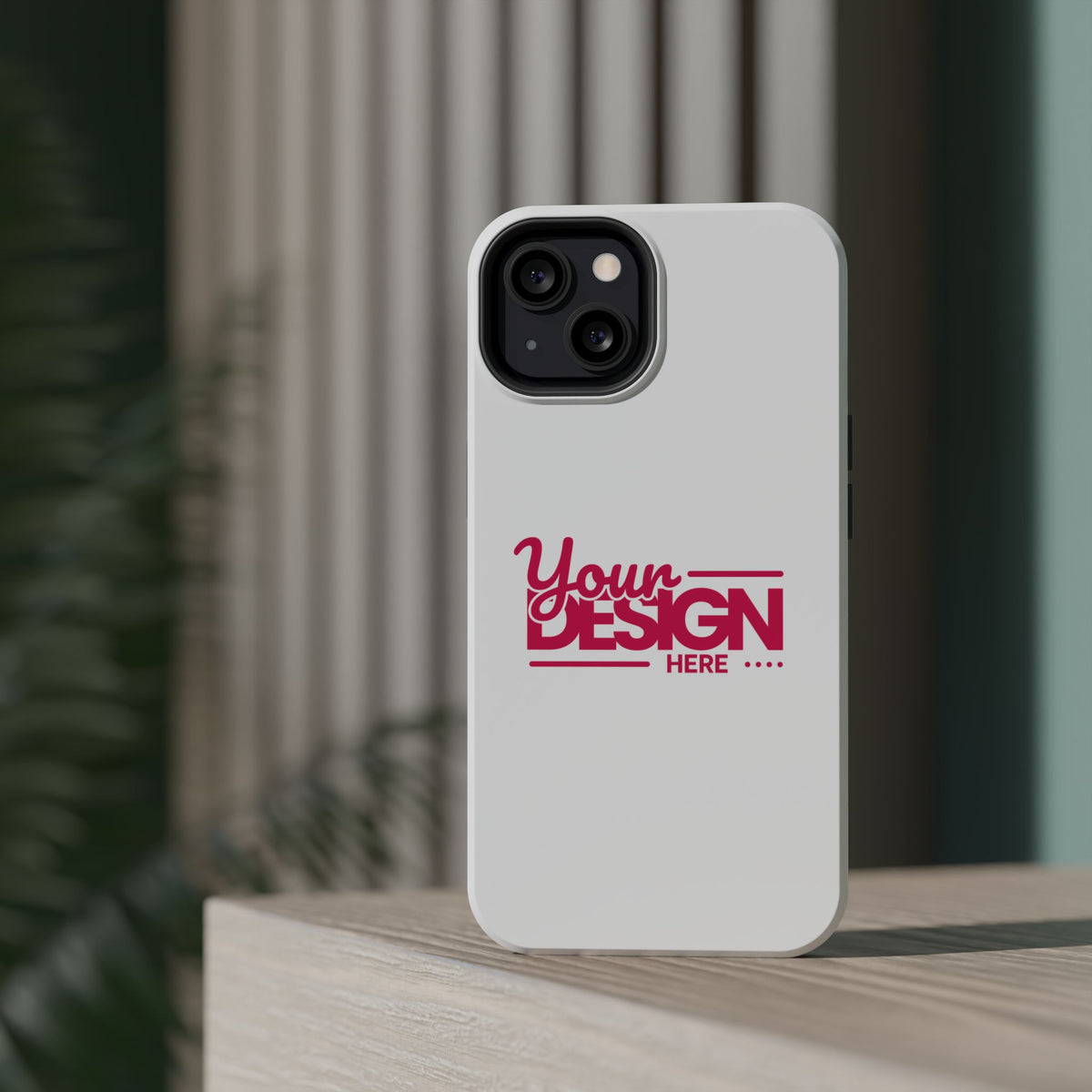 Durable Custom Magnetic Phone Case – Personalized Name or Photo Design, Shockproof Protective Cover for iPhone