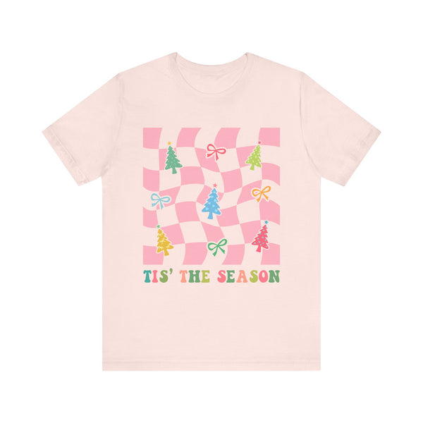 Tis the Season Christmas T-Shirt - Playful Trees and Bows