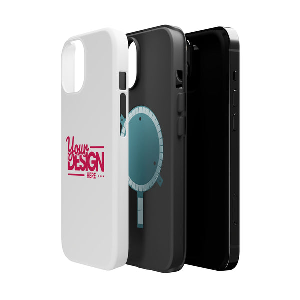 Durable Custom Magnetic Phone Case – Personalized Name or Photo Design, Shockproof Protective Cover for iPhone