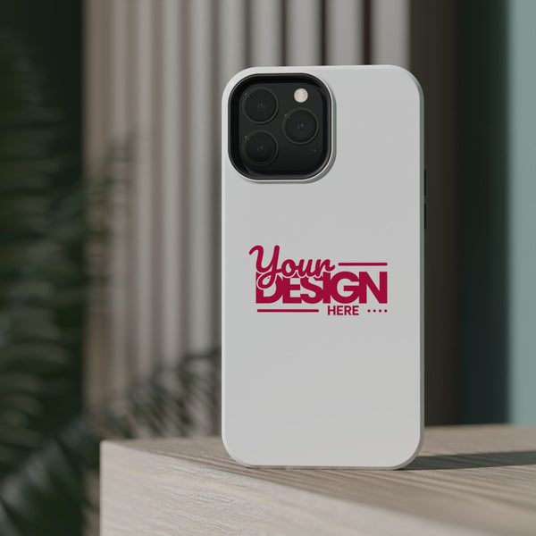 Durable Custom Magnetic Phone Case – Personalized Name or Photo Design, Shockproof Protective Cover for iPhone