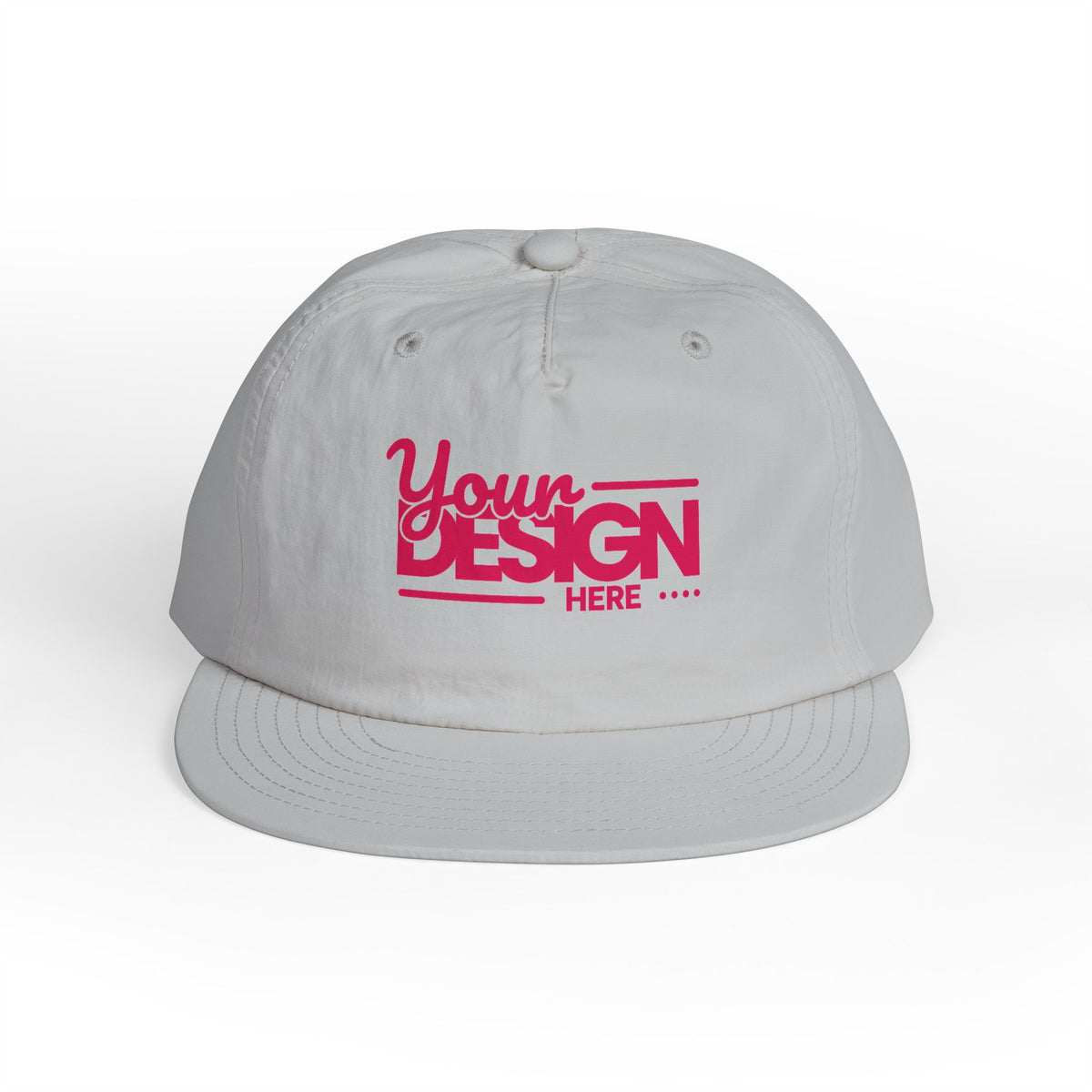 Custom Surf Cap – Lightweight Quick-Dry Recycled Nylon Snapback, Personalized Beach Hat with Breathable Mesh & Relaxed Fi
