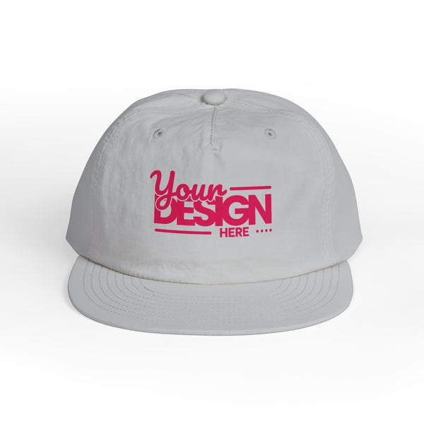 Custom Surf Cap – Lightweight Quick-Dry Recycled Nylon Snapback, Personalized Beach Hat with Breathable Mesh & Relaxed Fi