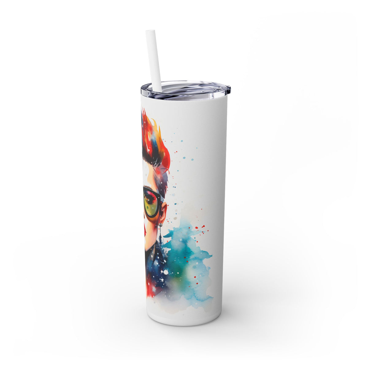 Bold & Vibrant Art - Colorful Abstract Woman with Sunglasses Tumbler