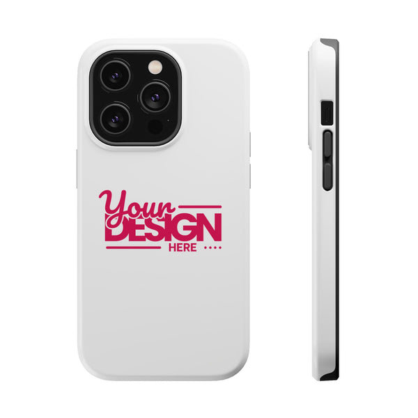 Durable Custom Magnetic Phone Case – Personalized Name or Photo Design, Shockproof Protective Cover for iPhone