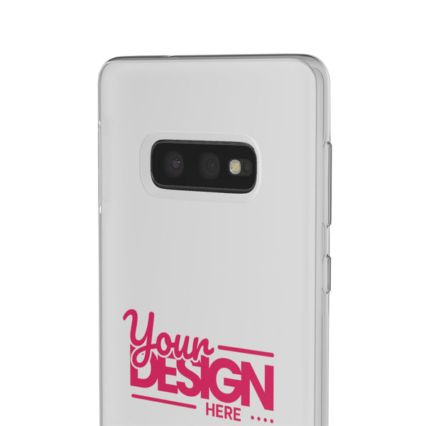 Customizable Flexi Phone Case – Personalize Your Design with Name or Photo, Flexible Protective Cover for Samsung Phones