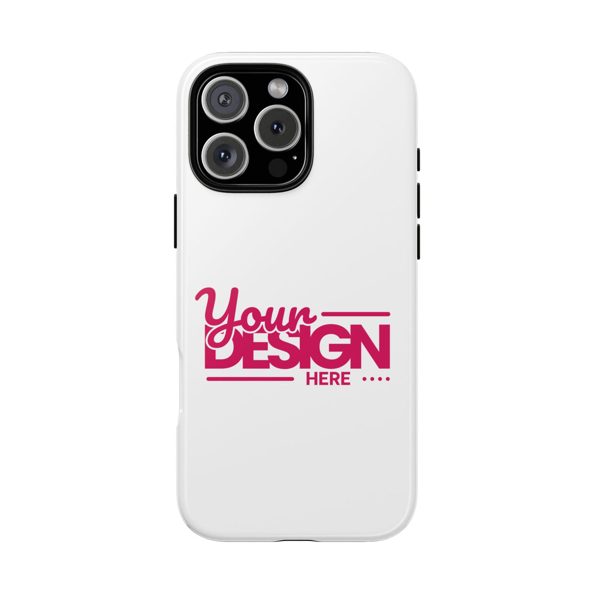 Customizable Tough Phone Case – Personalized Protective Cover with Name or Photo, Shockproof Case for iPhone & Samsung, Durable Gift Idea